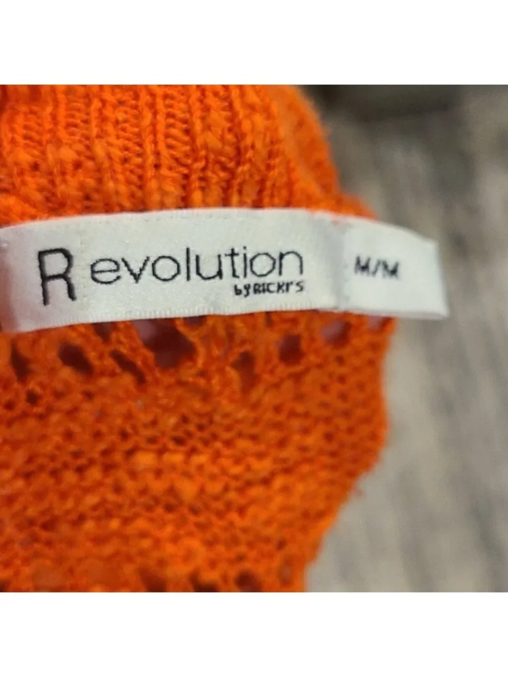 Revolutions by Rickis Orange crochet top